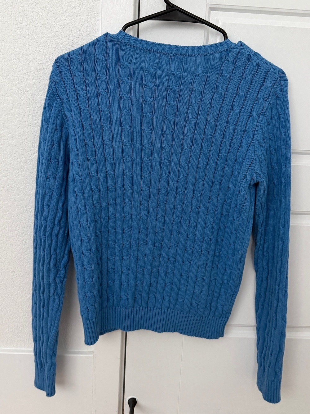Brandy Melville USA Amalie Cable Knit Womens Sweater cardigan Button Up Blue - Picture 4 of 4
